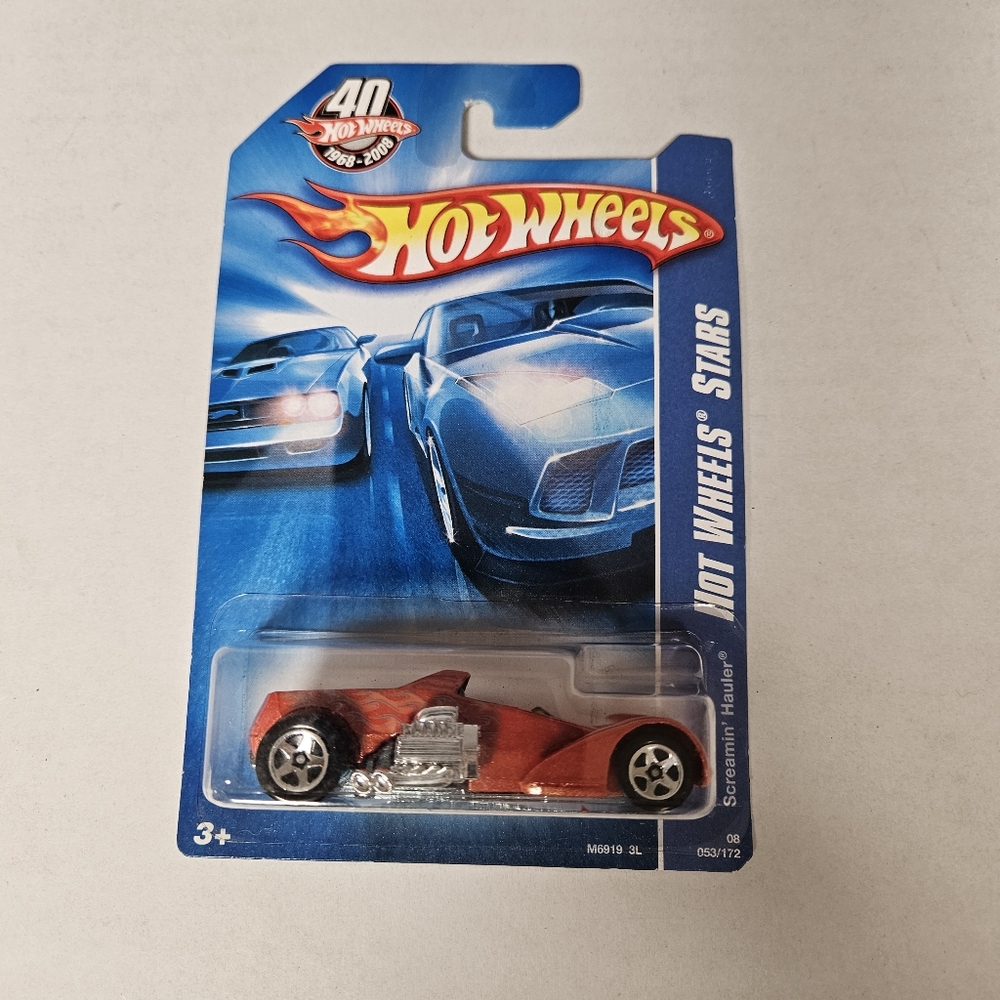 2008 Hot Wheels ~ Screamin' Hauler -‎ Collector No. 053 ~ Orange Pearl & Flames
